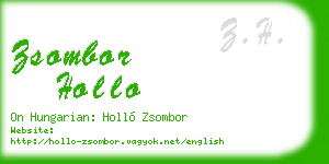 zsombor hollo business card