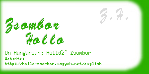 zsombor hollo business card